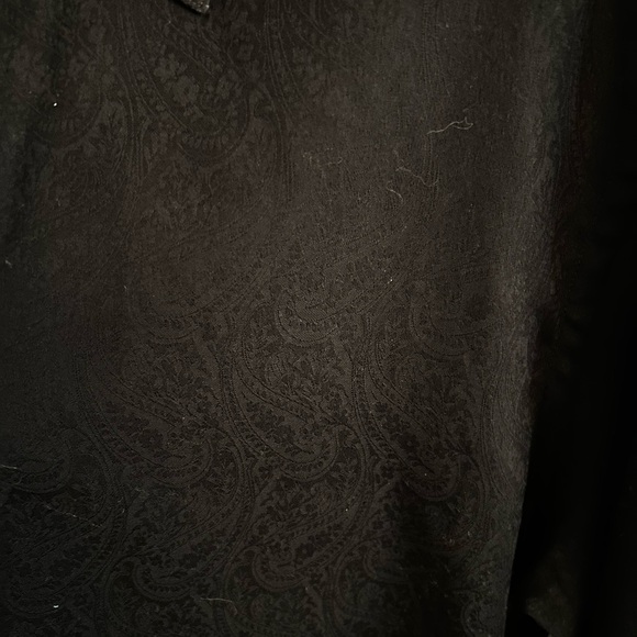 Eton Black Paisley Jacquard Tuxedo Shirt slim - Picture 8 of 10